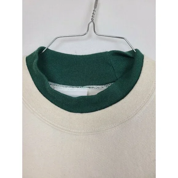 VTG 80s Womens A True Friend Teddy Bear Sweatshirt Medium Cream Pullover Grandma - Picture 4 of 9